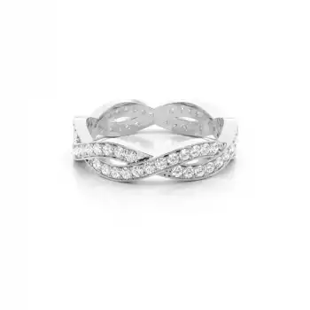 White Gold Diamond Anniversary Rings