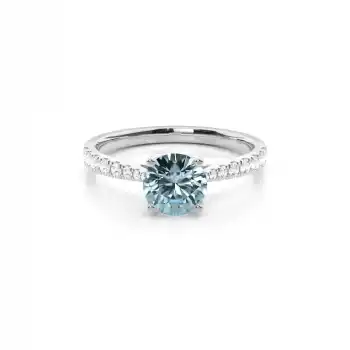 White Gold Gemstone Rings Diamond Engagement