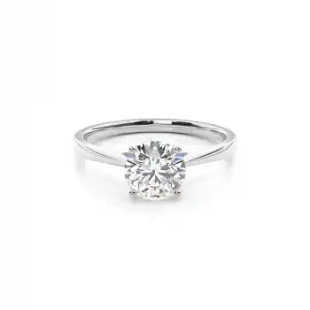 White Gold Solitaire Diamond Engagement Rings