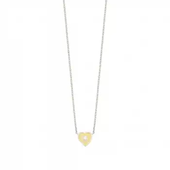 Yellow Amour Heart Necklace