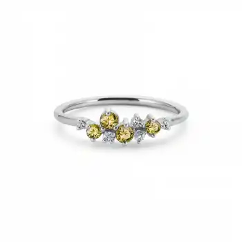 Yellow Celeste Ring
