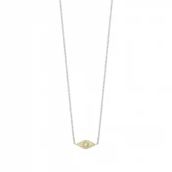 Yellow Eye Diamond Necklace