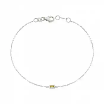 Yellow Grace Baguette Bracelet