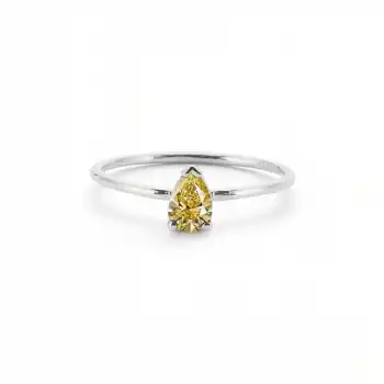 Yellow Grand Drop Ring