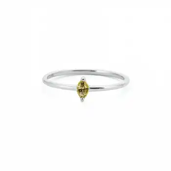 Yellow Marquise Ring