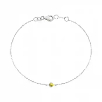 Yellow Solitaire Bracelet