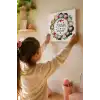 23 Nisan Çocuklar El Ele Temalı Boyama Tuvali – Şövalesiz Boya Seti 20x20