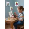Anneler Günü Eğitici Boyama Tuvali Şövaleli Boya Seti 20x20 cm