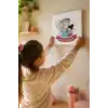 Anneler Günü Eğitici Boyama Tuvali Şövalesiz Boya Seti 20x20 cm