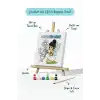 Annemizin Günü Temalı Boyama Tuvali Şövaleli Boya ve Fırça Seti 20x20 cm