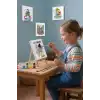 Annemizin Günü Temalı Boyama Tuvali Şövaleli Boya ve Fırça Seti 20x20 cm