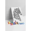 At Desenli Mandala Tuval Boyama Seti 40x50 cm
