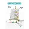 Atlı Karınca Temalı Çocuk Boyama Tuvali – Şövaleli Eğitici Boyama Seti 20x20 cm