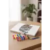 Ayı Desenli Mandala Tuval Boyama Seti 40x50 cm