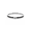 Baguette Diamond Black Enamel Ring