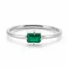 Baguette Emerald Ring