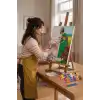 Bahçıvan Kadın Desenli Mandala Tuval Boyama Seti 40x50 cm