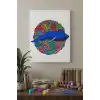 Balina Desenli Mandala Tuval Boyama Seti 40x50 cm