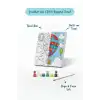 Balon Temalı Çocuk Boyama Tuvali – Şövalesiz Eğitici Boyama Seti 20x20 cm