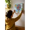 Balon Temalı Çocuk Boyama Tuvali – Şövalesiz Eğitici Boyama Seti 20x20 cm