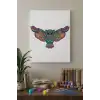 Baykuş Desenli Mandala Tuval Boyama Seti 40x50 cm