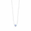 Blue Blush Heart Necklace