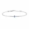 Blue Bold Baguette Bracelet
