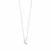 Blue Crescent Necklace