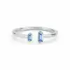 Blue Duo Open Ring