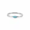 Blue Enamel Eye Ring