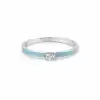 Blue Glow Oval Ring