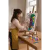 Cadı Desenli Mandala Tuval Boyama Seti 40x50 cm
