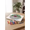 Çiçek Desenli Mandala Tuval Boyama Seti 40x50 cm