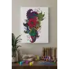 Çiçek Şal Desenli Mandala Tuval Boyama Seti 40x50 cm
