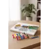 Çiçekli Kadın Desenli Mandala Tuval Boyama Seti 40x50 cm