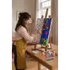 Çığlık Tablosu Desenli Mandala Tuval Boyama Seti 40x50 cm