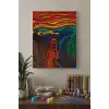 Çığlık Tablosu Desenli Mandala Tuval Boyama Seti 40x50 cm