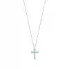 Classic Diamond Cross Pendant Necklace