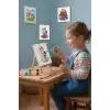 Çocuklar İçin Anneler Günü Boyama Tuvali – Şövaleli Boya Seti 20x20 cm