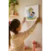 Çocuklar İçin Anneler Günü Boyama Tuvali – Şövalesiz Boya Seti 20x20 cm