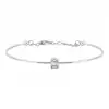 Delicate Baguette and Round Diamond Bracelet