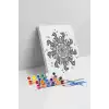 Denizatı Desenli Mandala Tuval Boyama Seti 40x50 cm