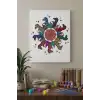 Denizatı Desenli Mandala Tuval Boyama Seti 40x50 cm