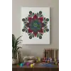 Detaylı Çiçek Mandala Tuval Boyama Seti 40x50 cm