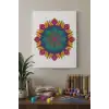 Detaylı Yuvarlak Mandala Tuval Boyama Seti 40x50 cm