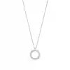 Diamond Circle Pendant Necklace