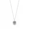 Diamond Clover Medallion Pendant Necklace