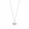 Diamond Crown Pendant Necklace