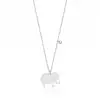 Diamond Elephant Pendant Necklace