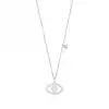 Diamond Eye Pendant Necklace